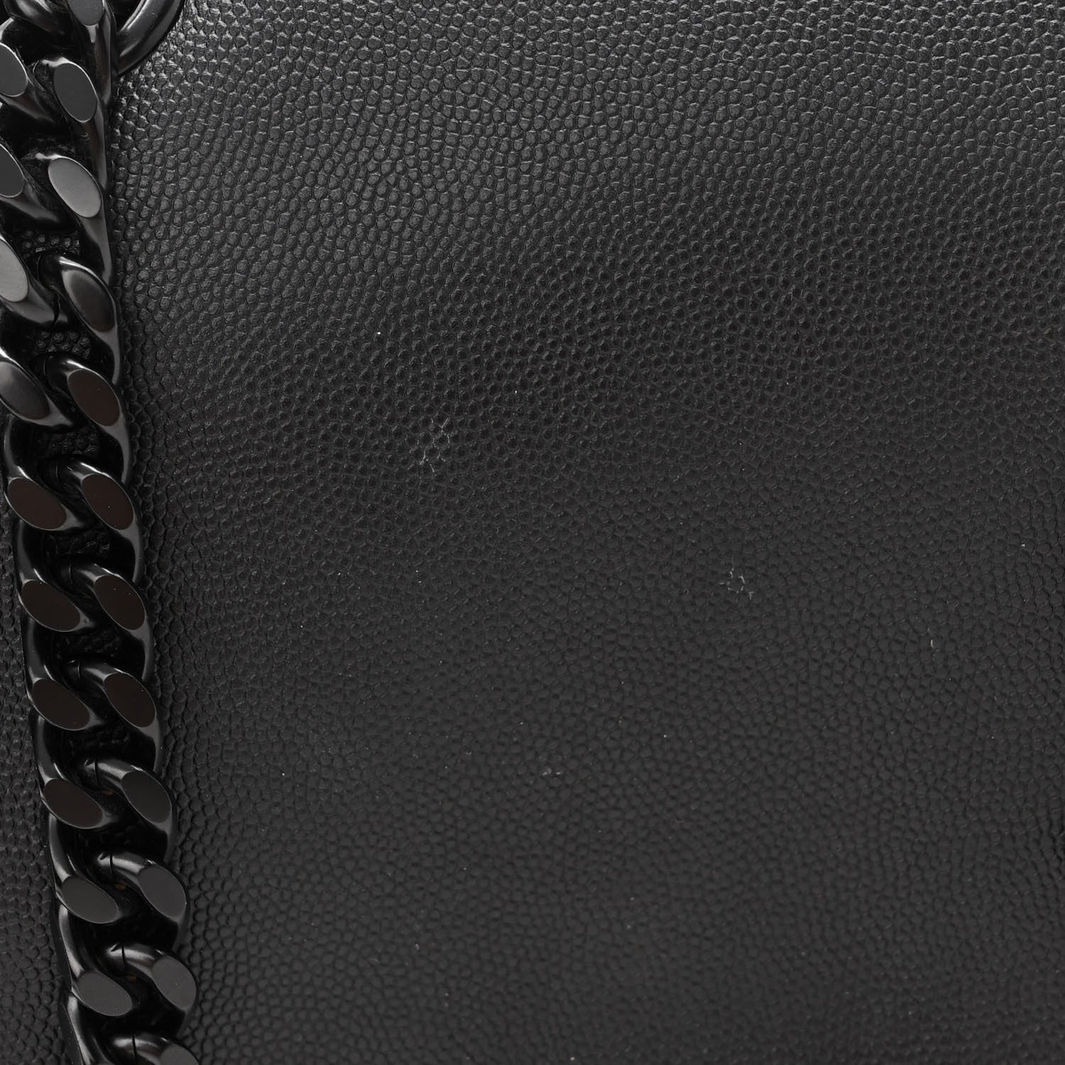 Saint Laurent Grain De Poudre Medium West Hollywood Monogram Fold-Over Black 11 of 11