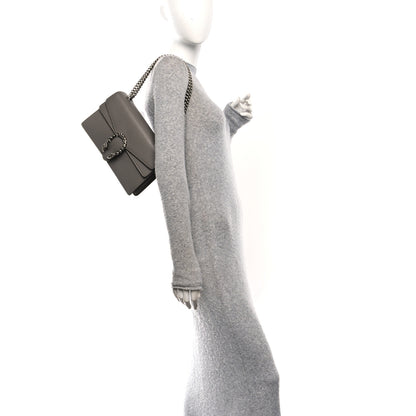 Gucci Pebbled Calfskin Small Dionysus Shoulder Bag Dusty Grey 2 of 12