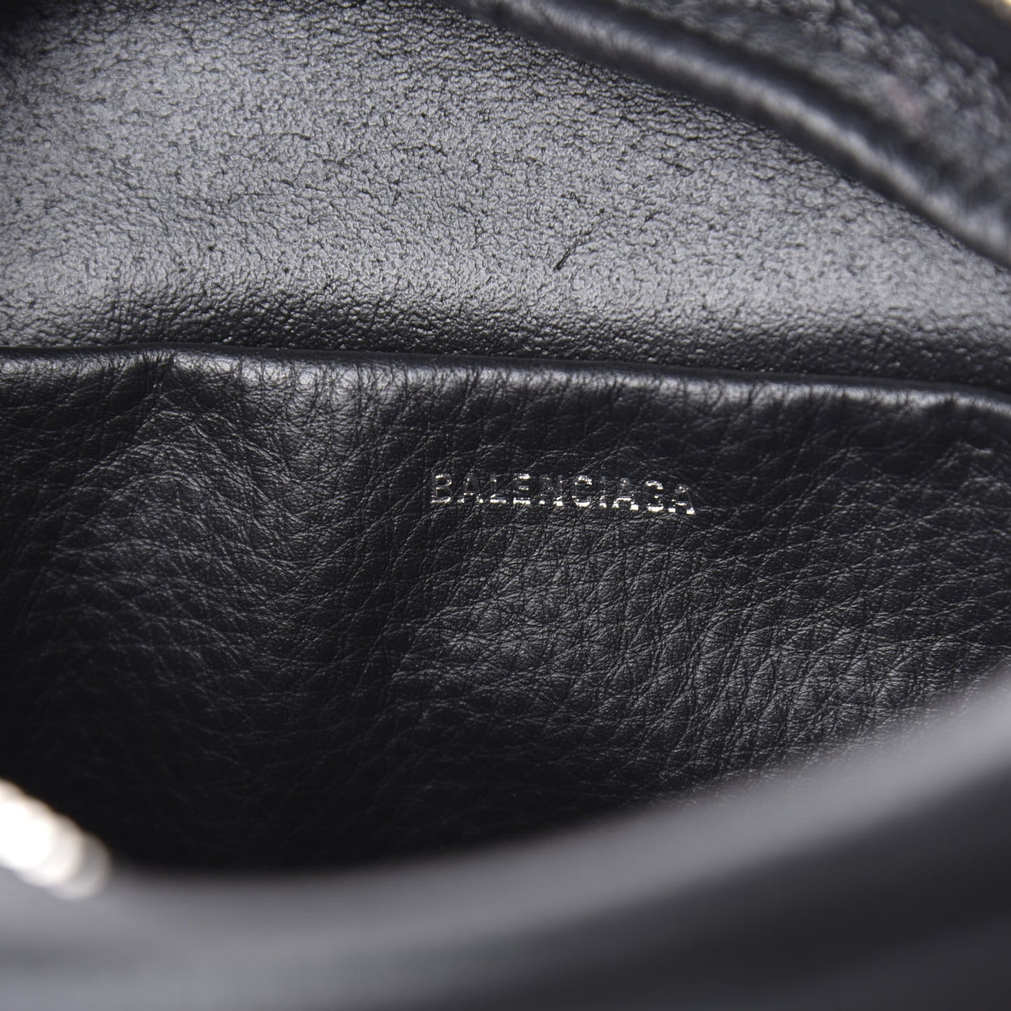 Calfskin Logo S Everyday Camera Bag Black