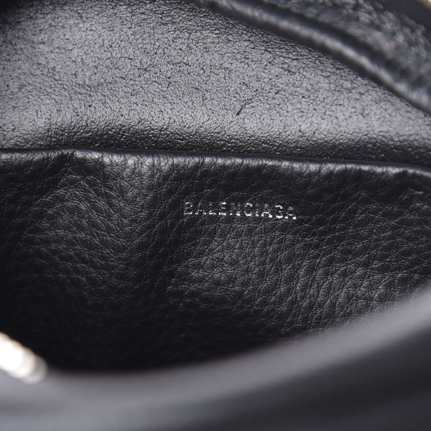 Balenciaga Calfskin Logo S Everyday Camera Bag Black 8 of 9