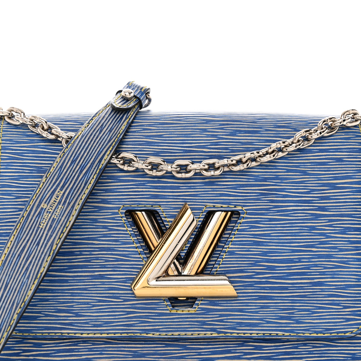 Louis Vuitton Epi Twist Shoulder Bag MM Denim Light 7 of 13