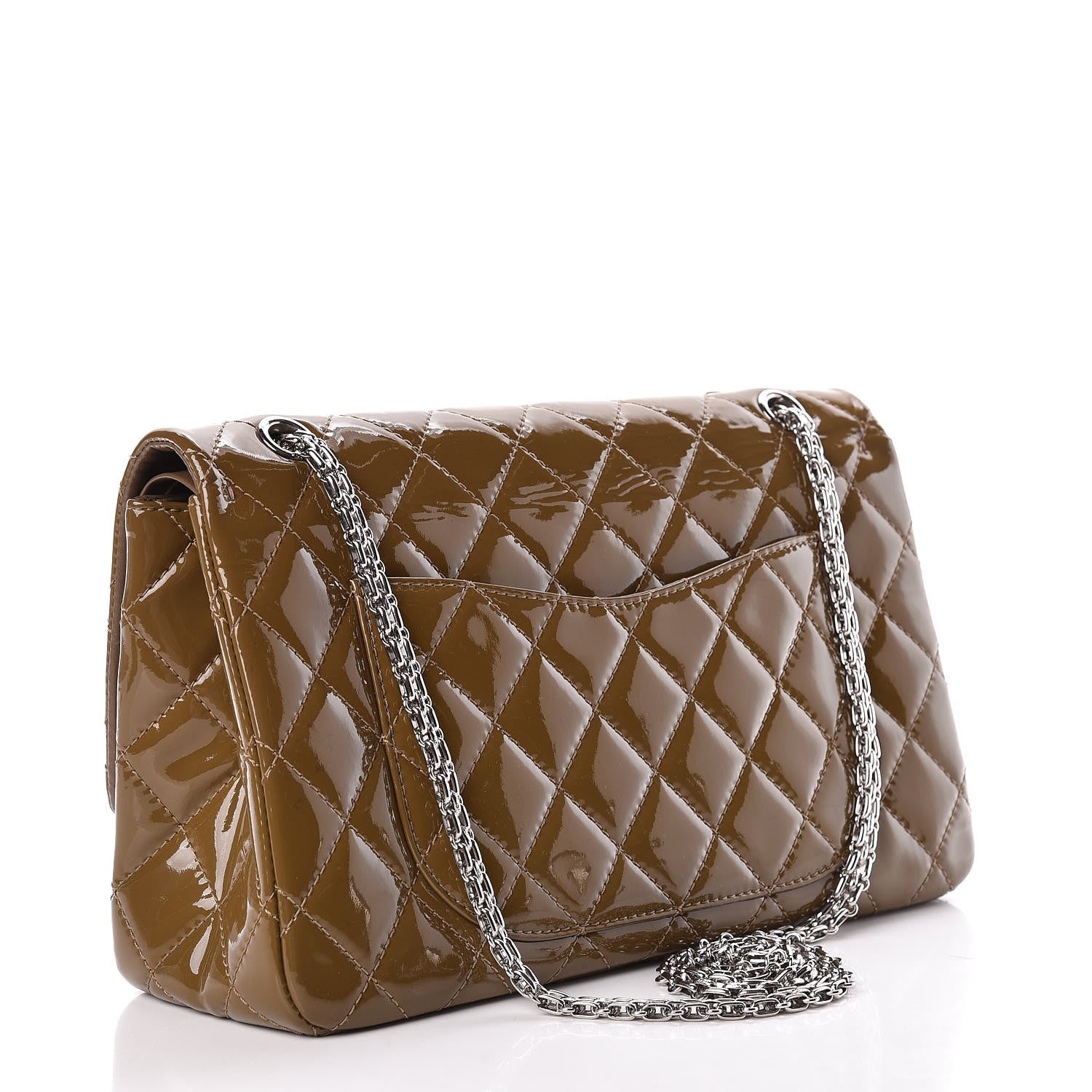 Chanel Patent Quilted 2.55 Reissue 227 Flap Taupe 3 of 21