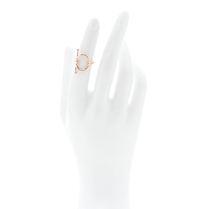 Hermes 18K Rose Gold PM Filet D'Or Ring 49 4.75 2 of 5