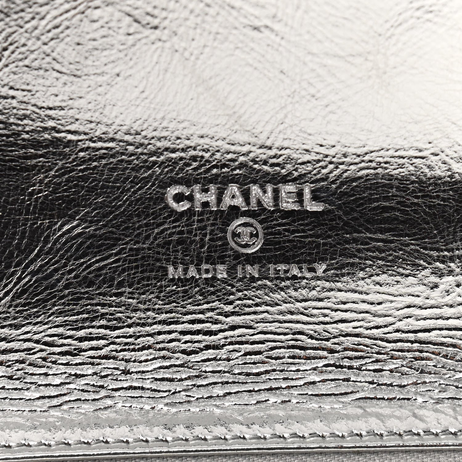 Chanel Metallic Crumpled Calfskin Small 31 Pouch Silver 6 of 11
