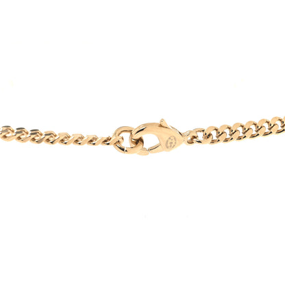 Chanel Metal Pearl Crystal Lambskin CC Chain Necklace Gold Black White 4 of 5