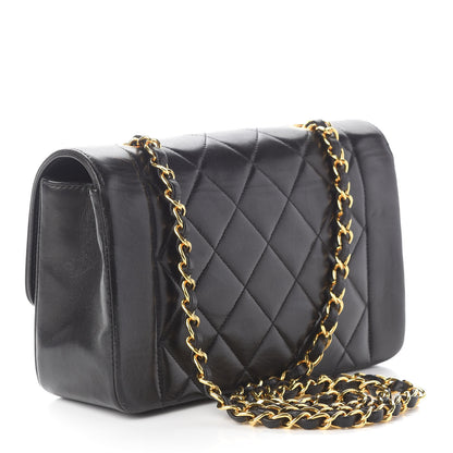 Chanel Lambskin Quilted Small Single Flap Black 2 of 9