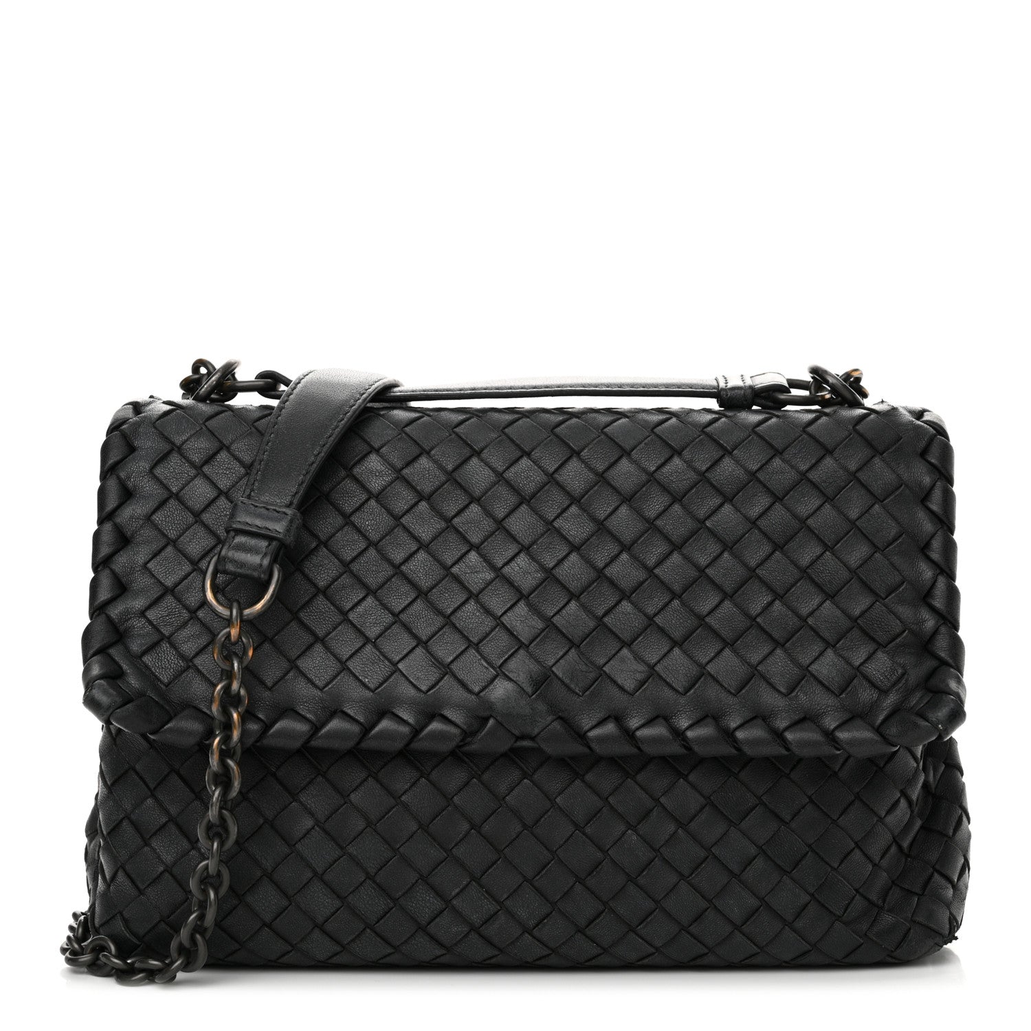 Bottega Veneta Nappa Intrecciato Small Olimpia Bag Black 1 of 24