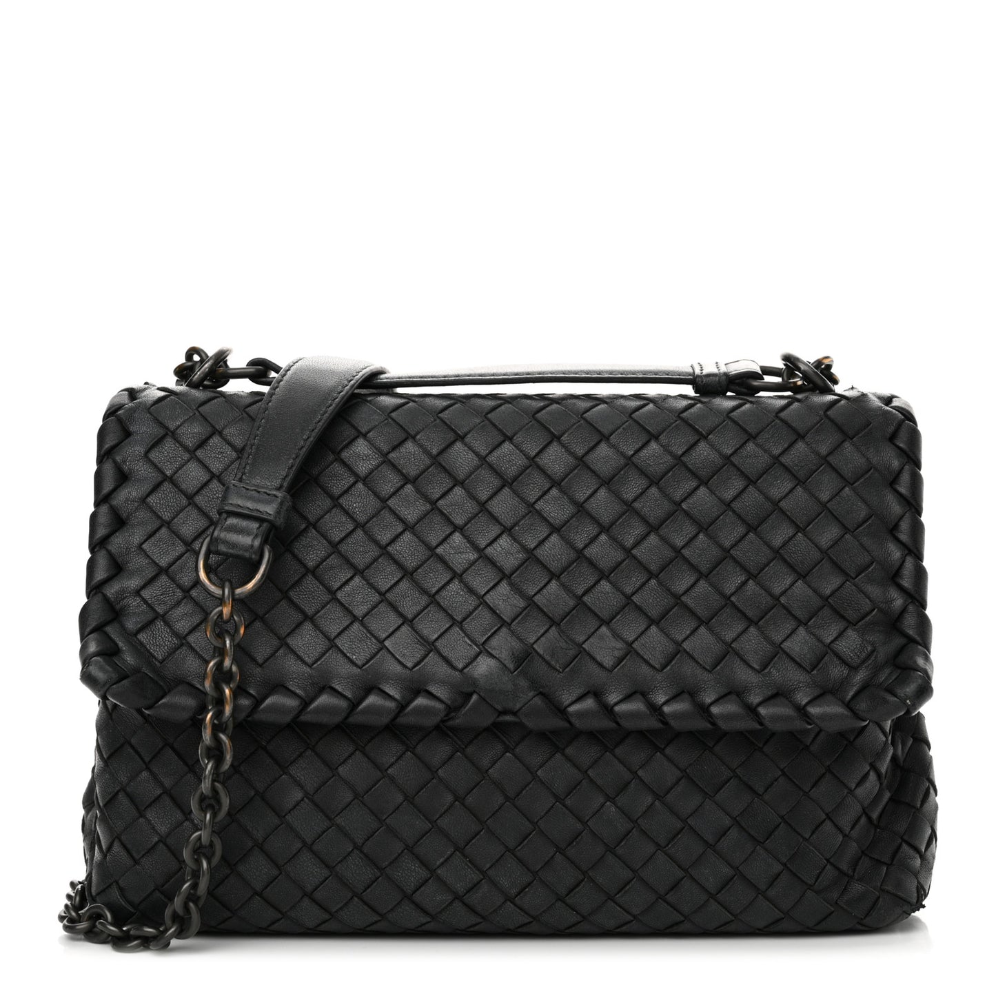 Nappa Intrecciato Small Olimpia Bag Black