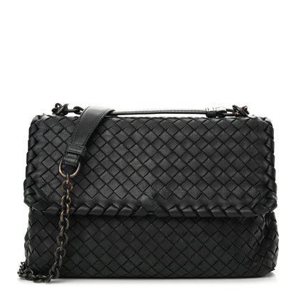 Bottega Veneta Nappa Intrecciato Small Olimpia Bag Black 1 of 24