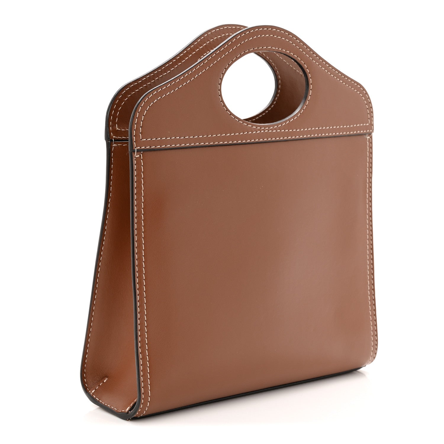 Burberry Smooth Calfskin Mini Pocket Bag Malt Brown 3 of 10