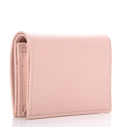 Gucci Pebbled Calfskin Butterfly Card Case Perfect Pink 3 of 8