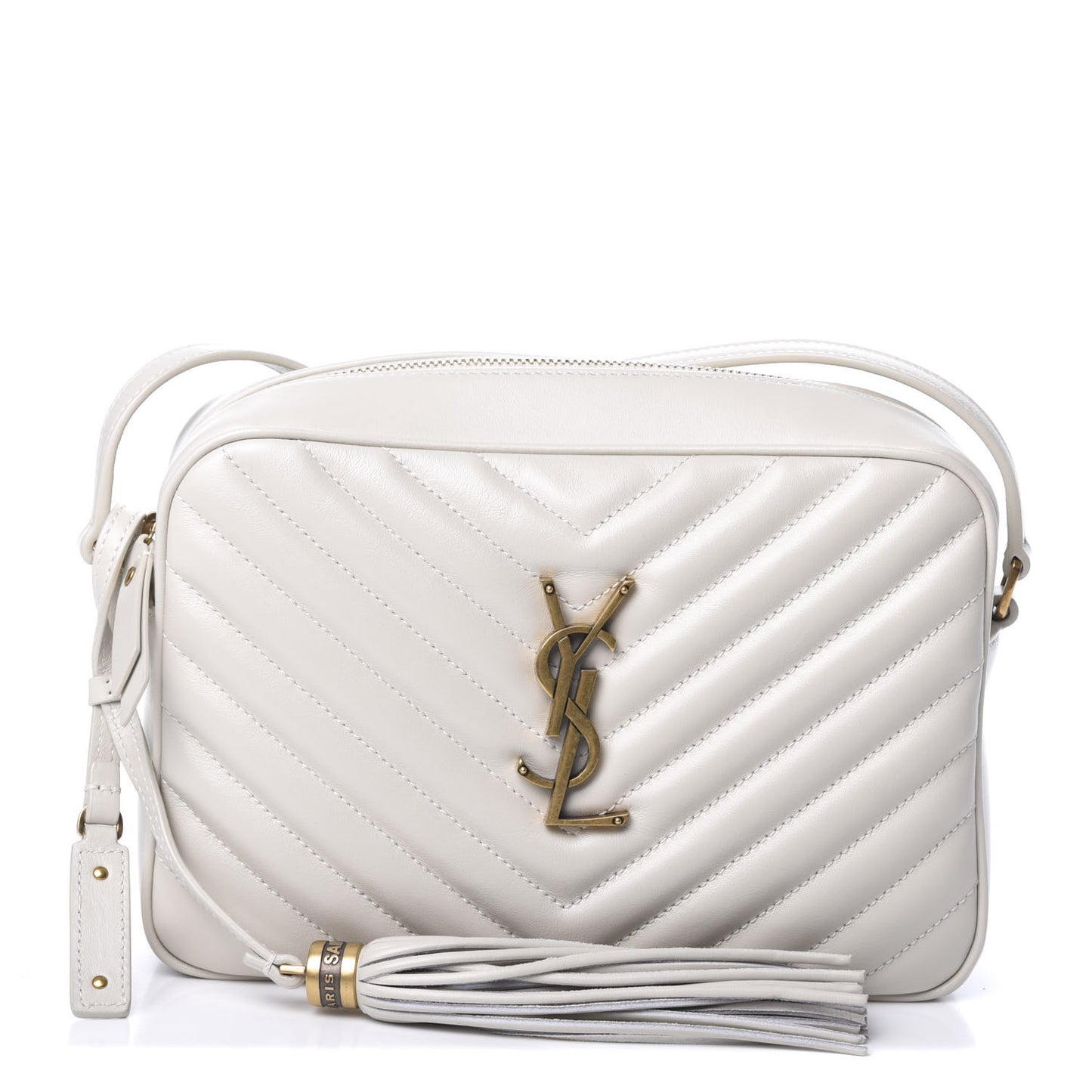 Calfskin Matelasse Monogram Lou Camera Bag Crema Soft