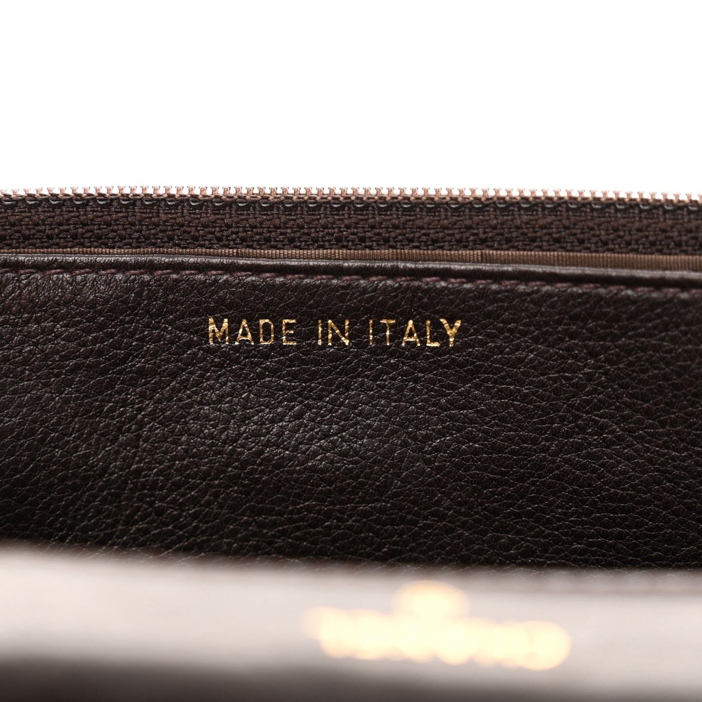 Suede Timeless CC Wallet on Chain WOC Brown