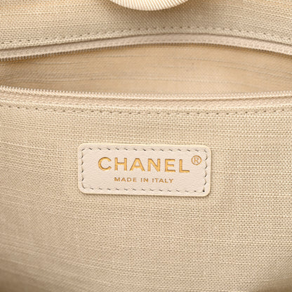 Chanel Mixed Fibers Small Deauville Tote White 8 of 13