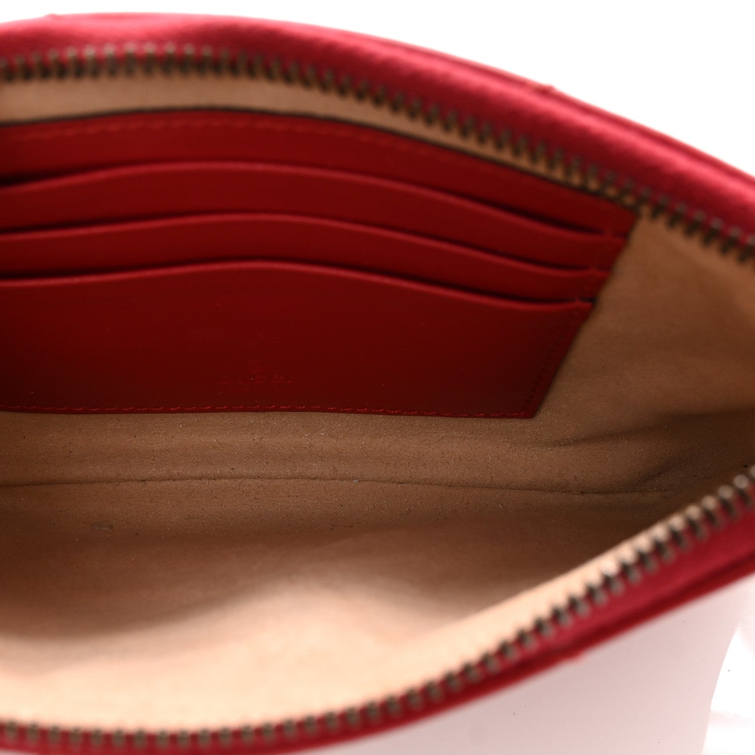Gucci Calfskin Matelasse GG Marmont Wrist Wallet Hibiscus Red 6 of 8