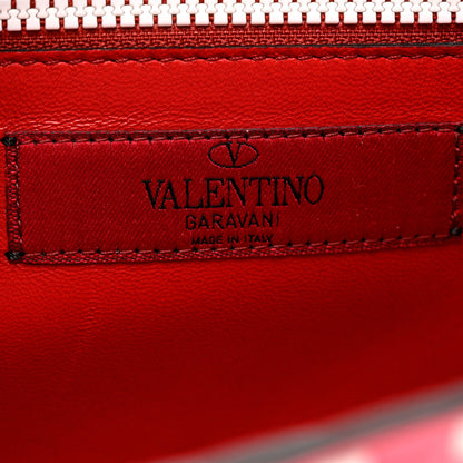 Valentino Garavani Lambskin Free Rockstud Spike Wallet On Chain Shadow Pink 6 of 8