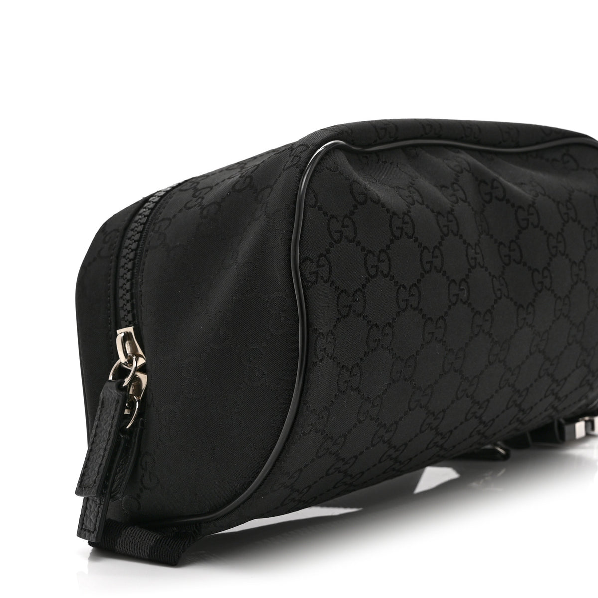 Nylon Monogram Fanny Pack Belt Bag Black