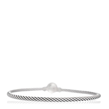 David Yurman Sterling Silver Diamond 3mm Chatelaine Bracelet 3 of 4
