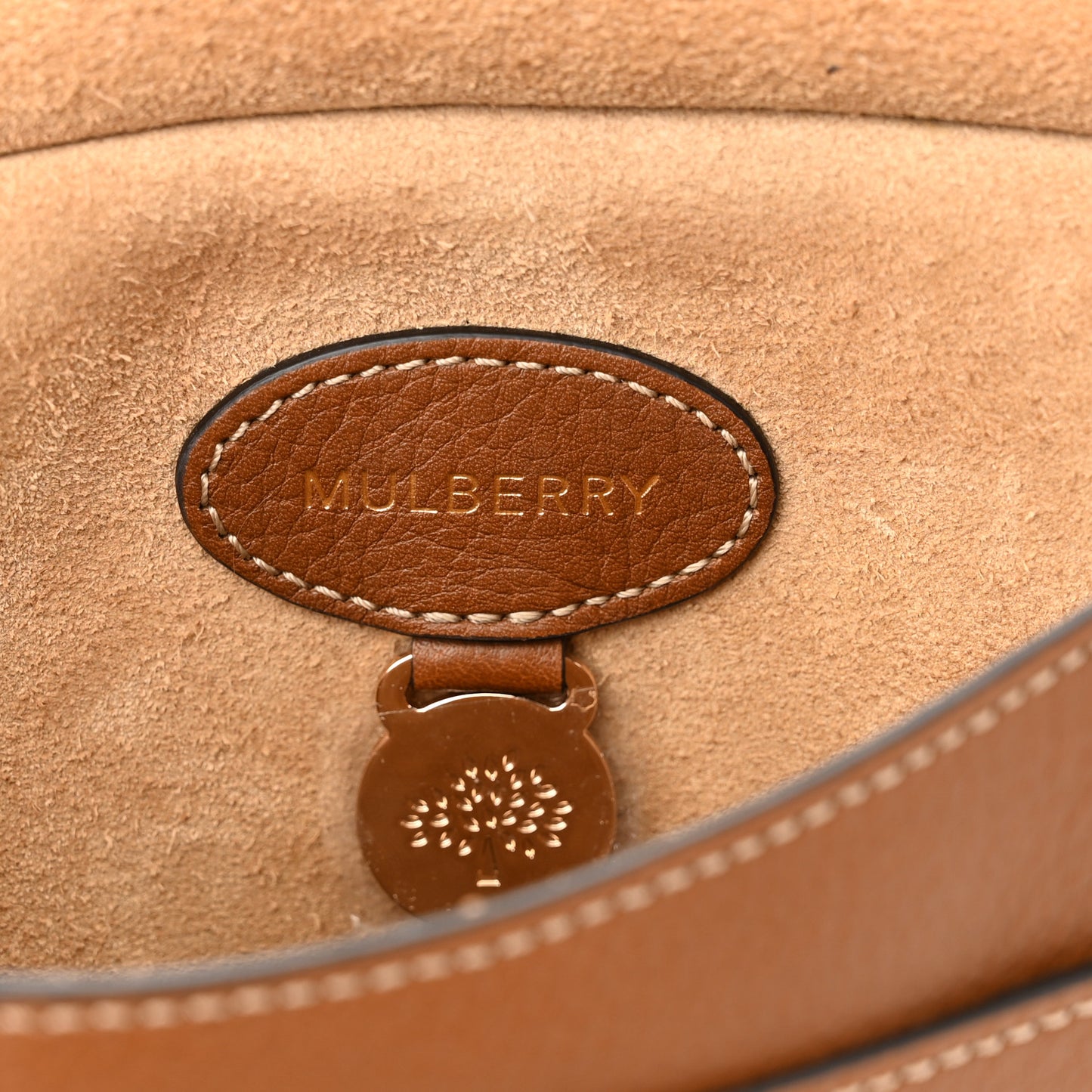 Natural Grain Calfskin Antony Messenger Crossbody Oak