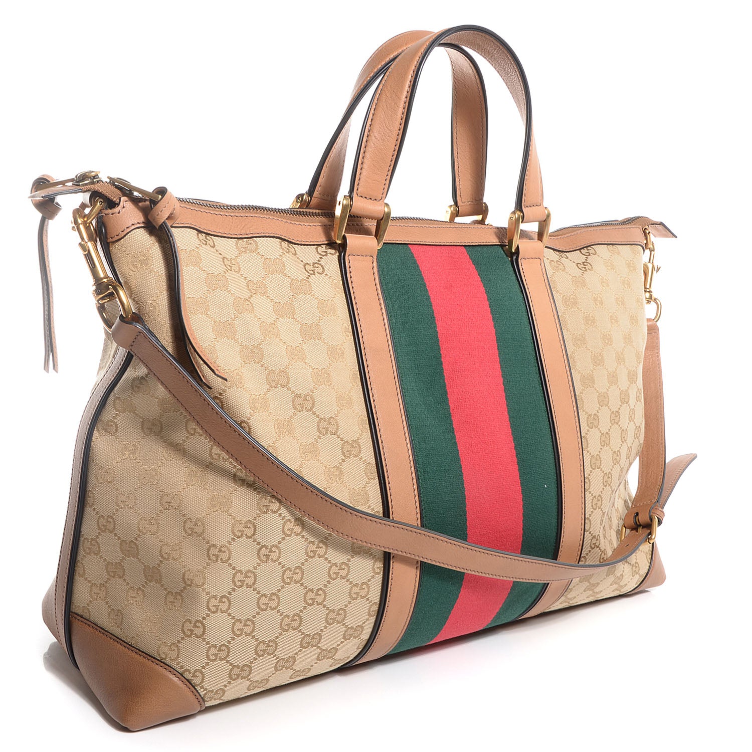 Gucci GG Canvas Monogram Large Rania Top Handle Bag New Sand 3 of 8