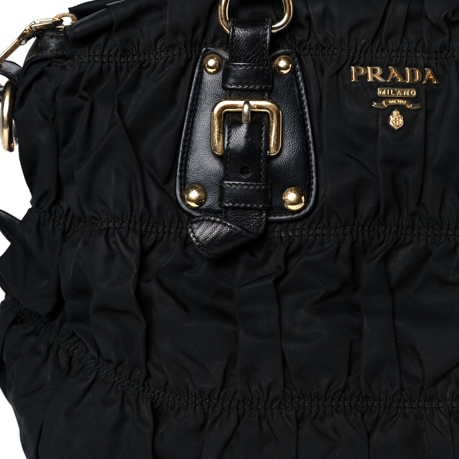 Prada Tessuto Nylon Gaufre Tote Black 9 of 9