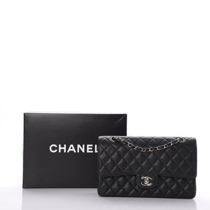 Chanel Caviar Quilted Medium Double Flap Black 8 of 8