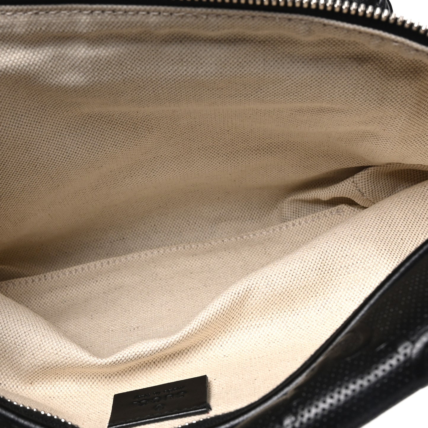 Calfskin GG Tennis Embossed Pocket Belt Bag Black