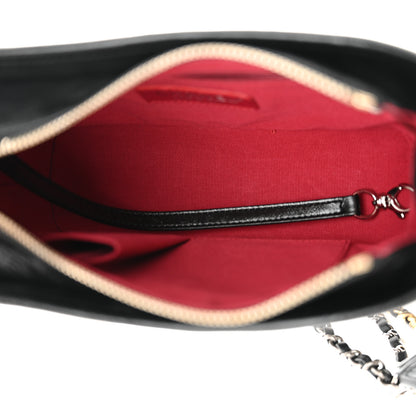 Chanel Aged Calfskin Quilted Small Gabrielle Hobo Black 5 of 13