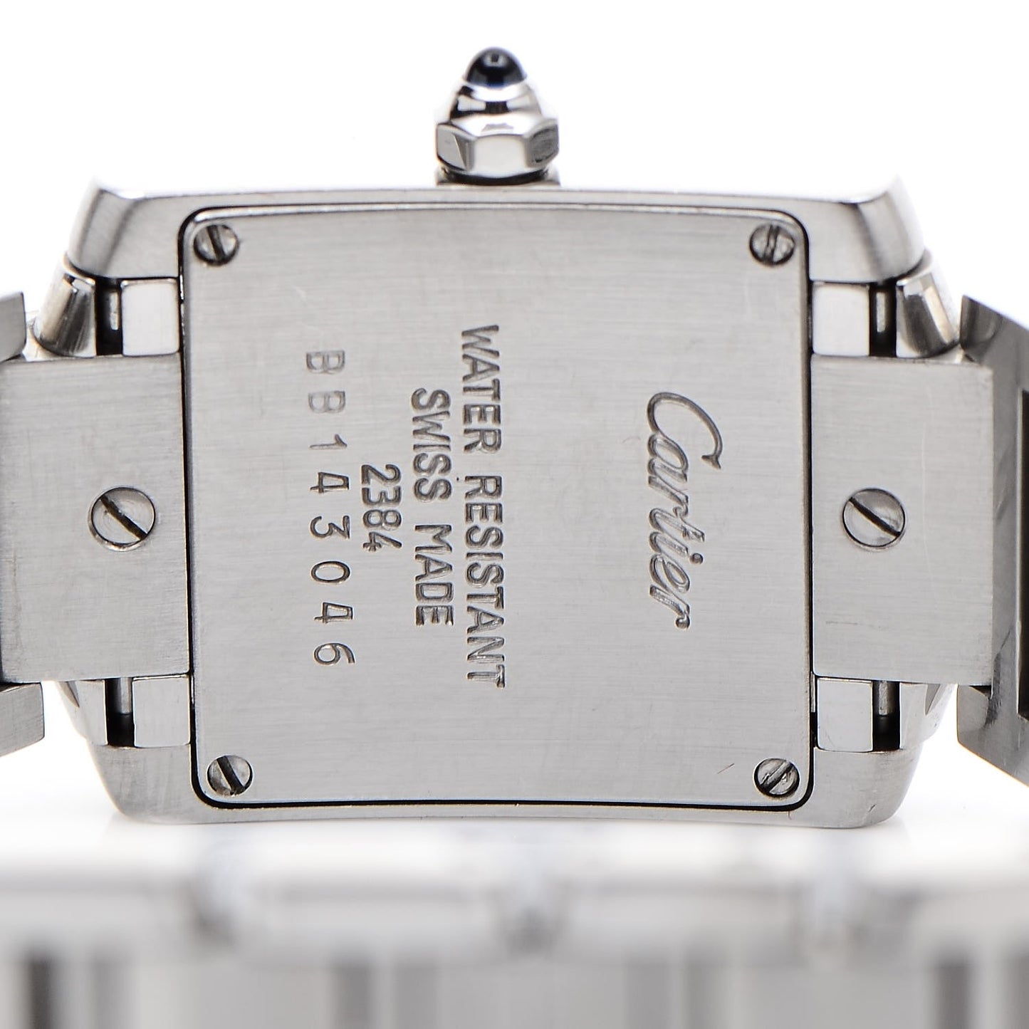 Stainless Steel 20mm Tank Francaise Quartz Watch
