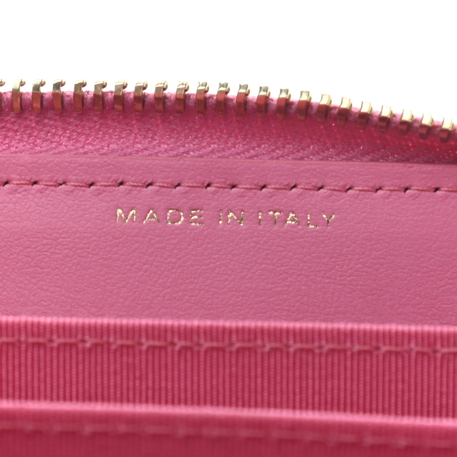 Chanel Caviar Quilted Zip Coin Purse Pink 7 of 8