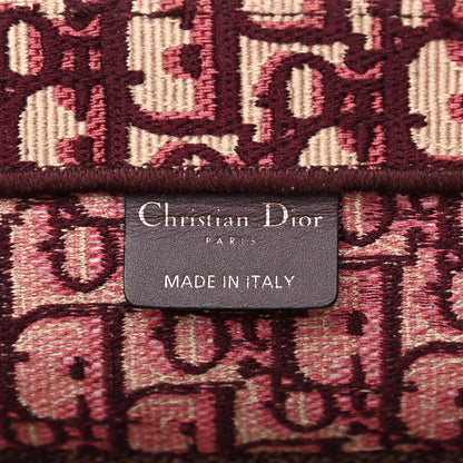 Christian Dior Oblique Medium Book Tote Burgundy Multicolor 6 of 12