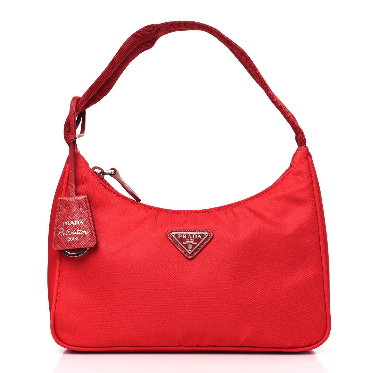 Tessuto Nylon Mini Re-Edition 2000 Bag Rosso