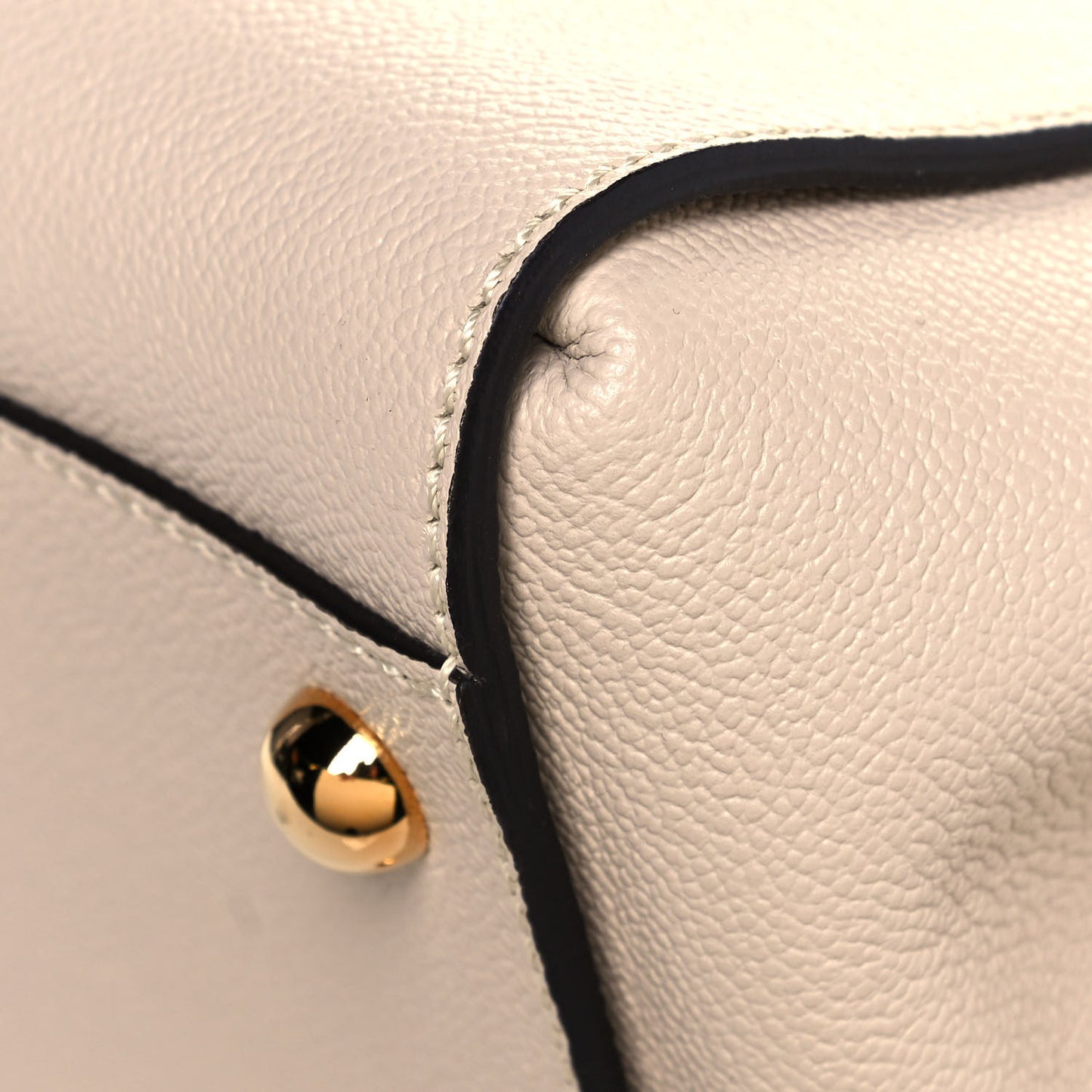 Soft Grain Calfskin Medium Buckle Tote Limestone