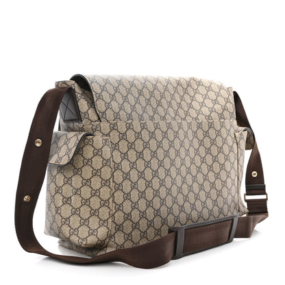 Gucci GG Plus Monogram Messenger Diaper Bag Dark Brown 3 of 10