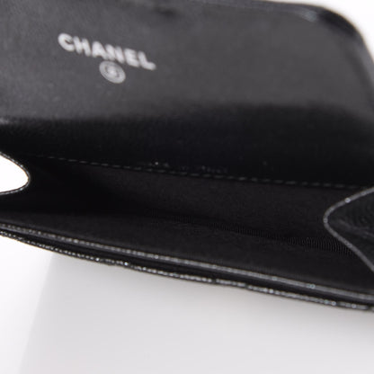 Chanel Iridescent Caviar Flap Quilted Card Holder Black 5 of 9