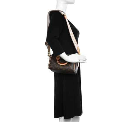 Louis Vuitton Monogram Speedy Bandouliere 20 Beige 2 of 13