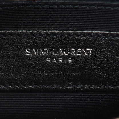 Saint Laurent Calfskin Studded Matelasse Monogram Lou Camera Bag Black 5 of 8