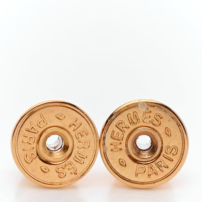 Hermes Gold Lacquered Pop H Earrings White 4 of 7