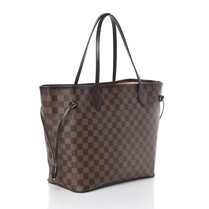 Louis Vuitton Damier Ebene Neo Neverfull MM Rose Ballerine 4 of 11