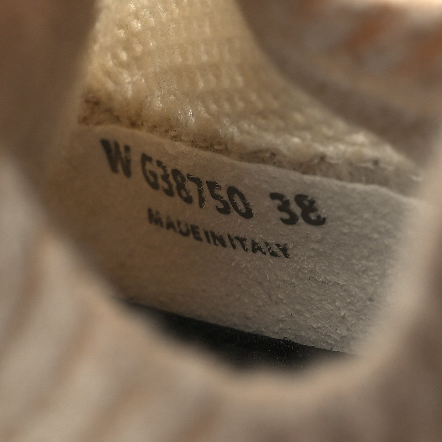 Chanel Knit Fabric Suede Calfskin Womens CC Sneakers 38 Beige 6 of 8