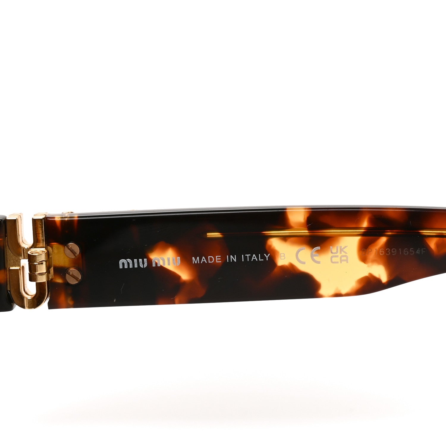 Miu Miu Acetate Glimpse Cat Eye Sunglasses SMU 07Z Tortoise 5 of 7
