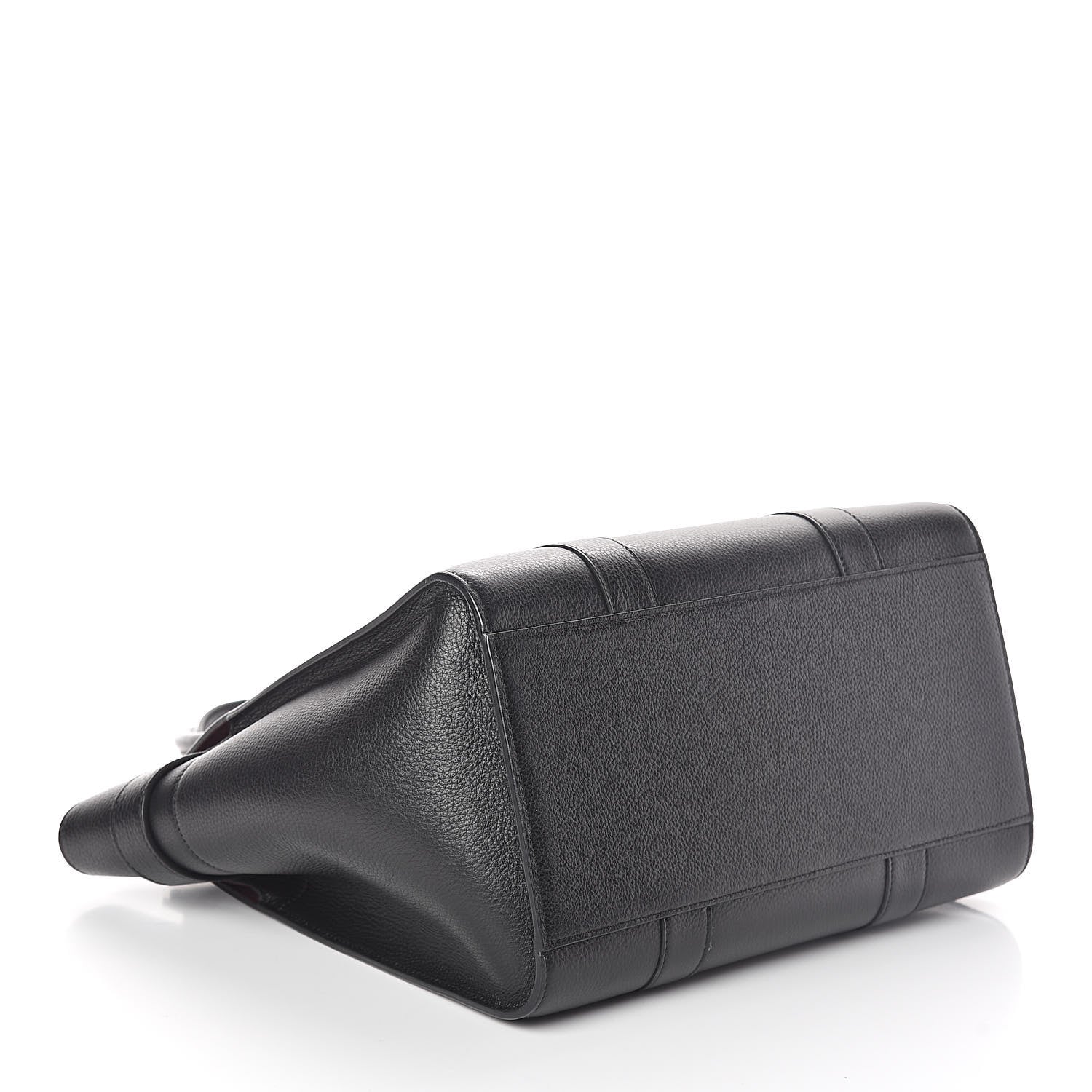 Mulberry Grain Vegetable Tanned Calfskin Zipped Bayswater Black 4 of 8