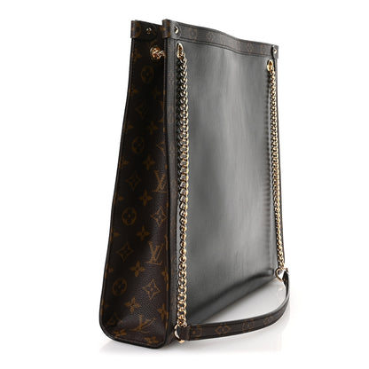 Louis Vuitton Calfskin Monogram Nova Vibe MM Black 3 of 10