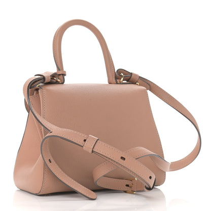 Delvaux Grained Calfskin Mini Brillant Satchel Nude 2 of 9