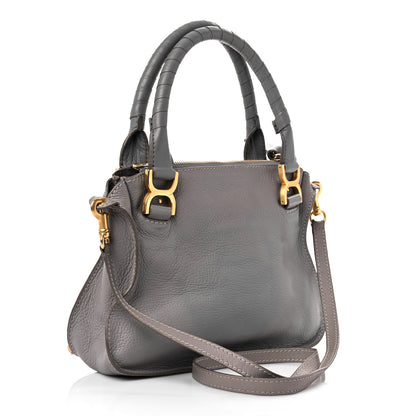 Chloe Calfskin Small Marcie Satchel Cashmere Grey 3 of 18