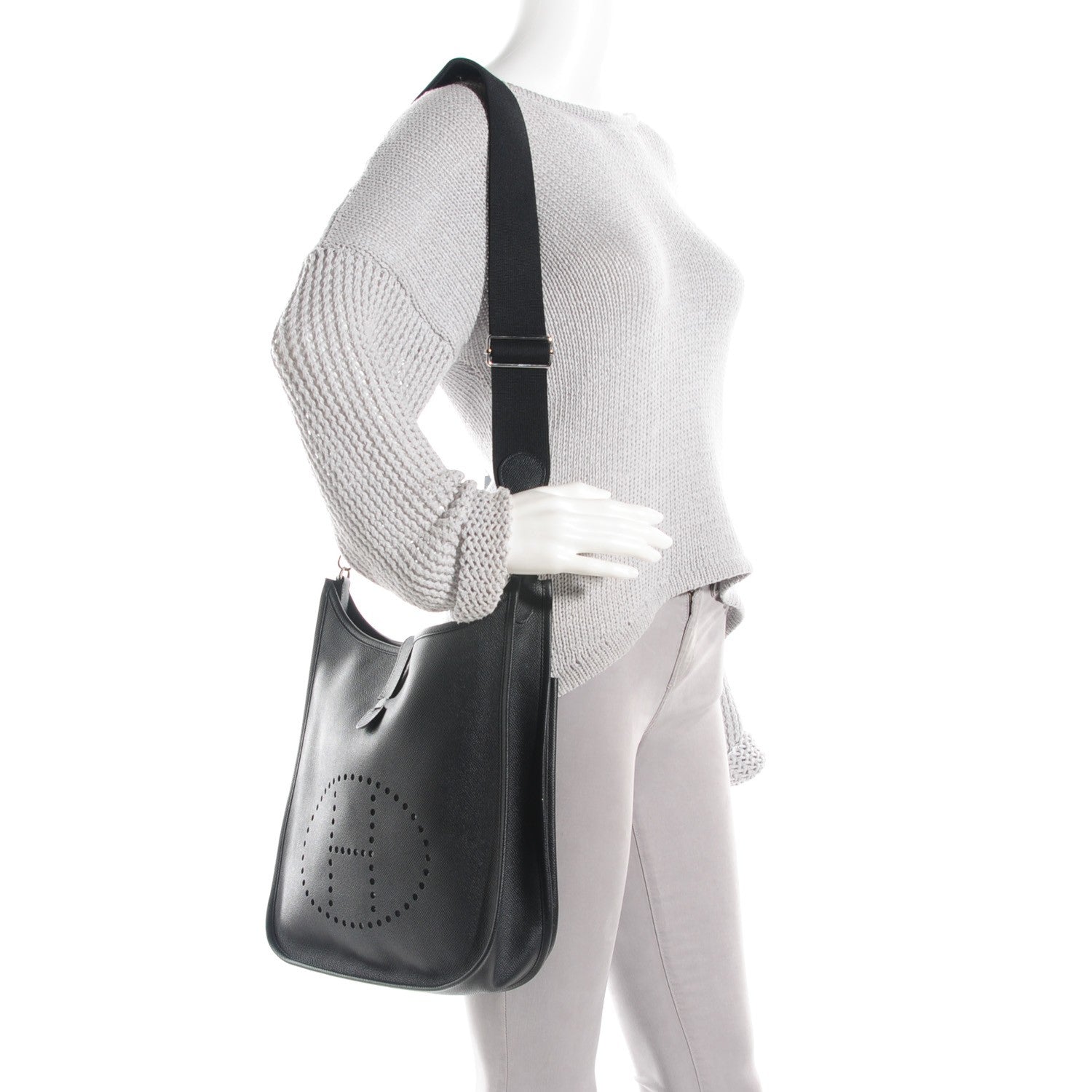 Hermes Epsom Evelyne III GM Black 8 of 15