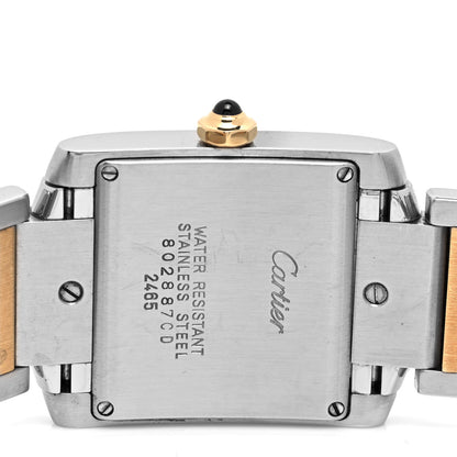 Cartier Stainless Steel 18K Yellow Gold 25mm Tank Francaise Quartz Watch 4 of 4