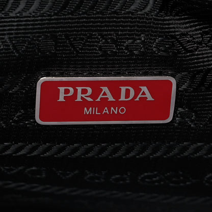Prada Tessuto Nylon Saffiano Lunar New Year Mini Re-Edition 2000 Bag Black Fuoco 6 of 10