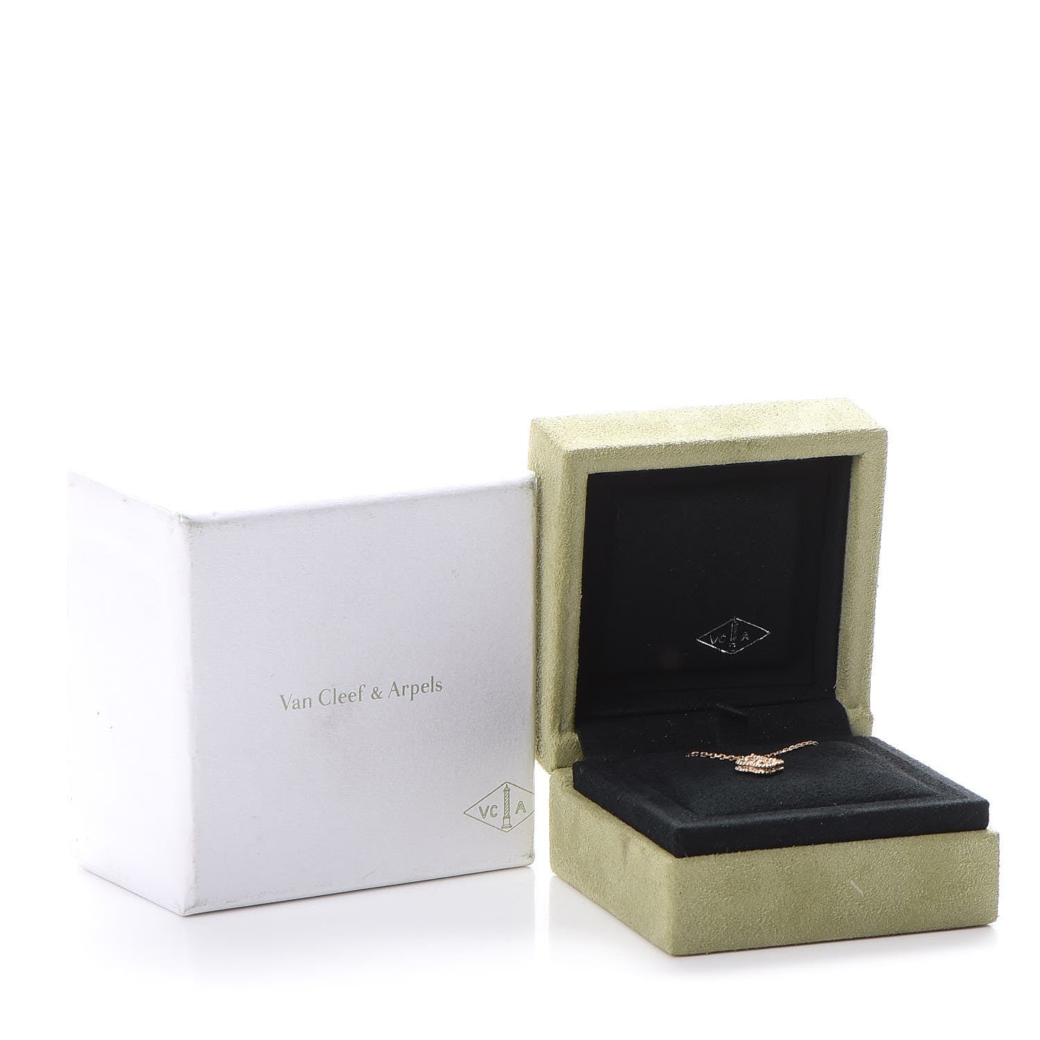 Van Cleef & Arpels 18K Rose Gold Sweet Alhambra Pendant Necklace 8 of 8