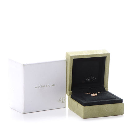 Van Cleef & Arpels 18K Rose Gold Sweet Alhambra Pendant Necklace 8 of 8